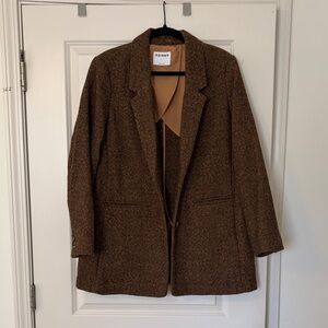 Old Navy Women's brown herringbone blazer